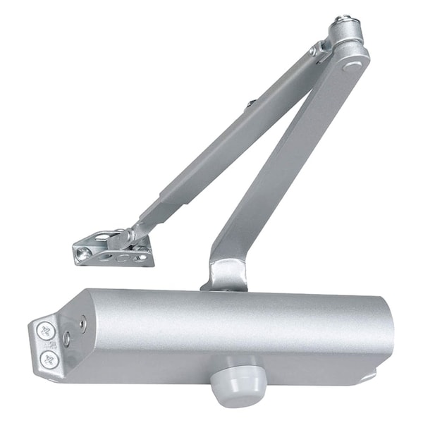 Tri-Packed Door Closer, Size 4, Aluminum Painted